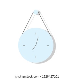 Wall clock icon, blue dial
