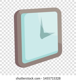 Wall clock icon. Cartoon illustration of wall clock vector icon for web