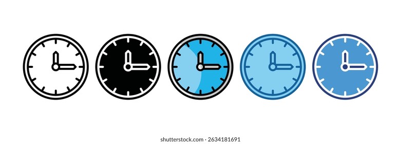 Wall Clock Icon Element For Design
