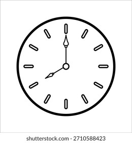 Wanduhr Symbol Flattime Symbol Minuten Stunden