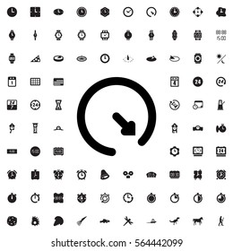 wall clock icon illustration isolated vector sign symbol