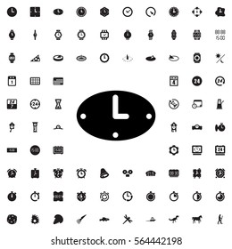wall clock icon illustration isolated vector sign symbol