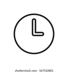 wall clock icon illustration isolated vector sign symbol