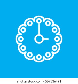wall clock icon illustration isolated vector sign symbol