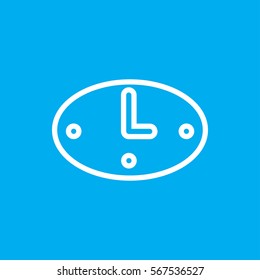 wall clock icon illustration isolated vector sign symbol