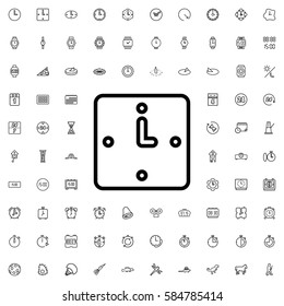 wall clock icon illustration isolated vector sign symbol. Time icons set.
