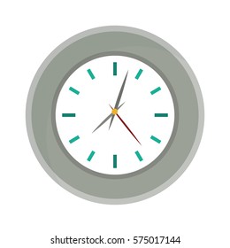 wall clock icon image vector illustration design 