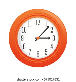 wall clock icon image vector illustration design 