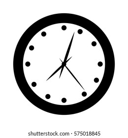 wall clock icon image vector illustration design 
