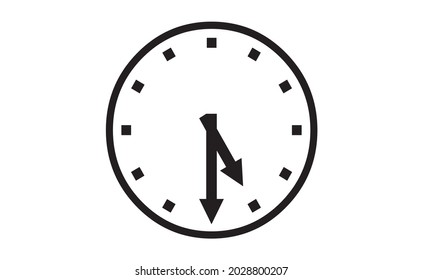 wall clock icon inspiration logo icon and banner