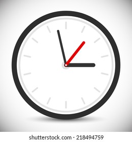 Wall clock icon. Instrument of time. Clock sign, symbol