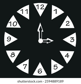 Wall clock, wall clock icon isolated on white background. Vector, designer illustration. Vector.