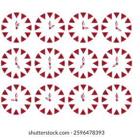 Wall clock, wall clock icon isolated on white background. Vector, designer illustration. Vector.