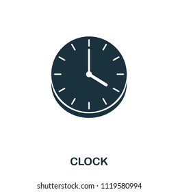 Wall Clock icon. Line style icon design. UI. Illustration of wall clock icon. Pictogram isolated on white. Ready to use in web design, apps, software, print.