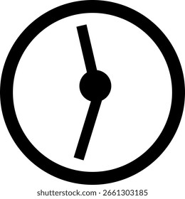 Icono del reloj de pared. logotipo del icono del reloj, App, UI.