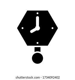 wall clock  icon or logo isolated sign symbol vector illustration - high quality black style vector icons
