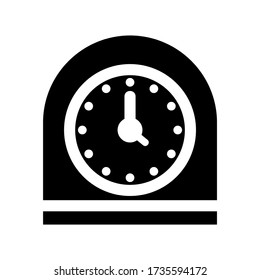 wall clock  icon or logo isolated sign symbol vector illustration - high quality black style vector icons

