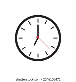 wall clock icon logo symbol