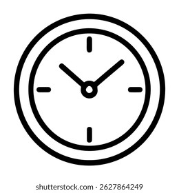 Wall clock icon on white background vector
Vector icon household items home