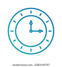 Wall Clock icon. sign for mobile concept and web design. vector illustration