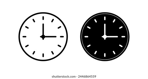 Wall Clock icon. clock sign. for mobile concept and web design. vector illustration