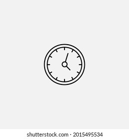 Vector de signo de icono de reloj de pared,Símbolo, ilustración de logotipo para web y móvil
