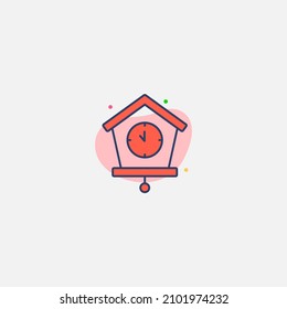 Vector de signo de icono de reloj de pared,Símbolo, ilustración de logotipo para web y móvil