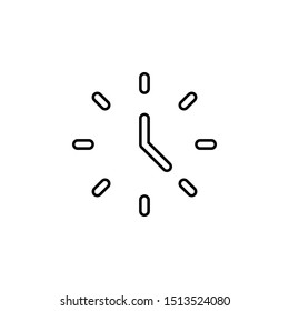 Wall clock icon. Simple glyph, flat vector of time icons for ui and ux, website or mobile application
