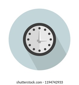 Wall Clock Icon. Simple Illustration Of Wall Clock Vector Icon For Web