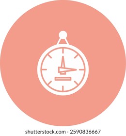 Wall Clock Icon Symbol Art Sign