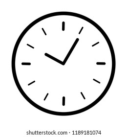 Wall Clock Icon Vector. EPS 10.