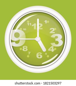 Wall-Uhr-Symbol, Vektorgrafik