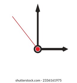 wall clock icon vector illustration symbol design