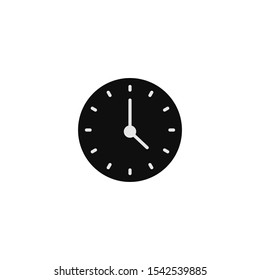 wall clock icon vector on a white background