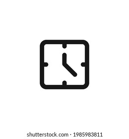 wall clock icon vector on a white background