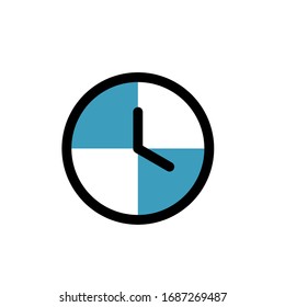 Wall clock icon vector template
