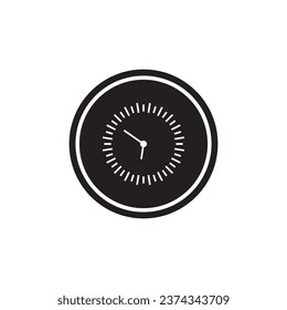 wall clock icon vector template illustration logo design