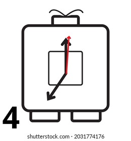 iconos de reloj de pared con formas simples y variaciones diferentes