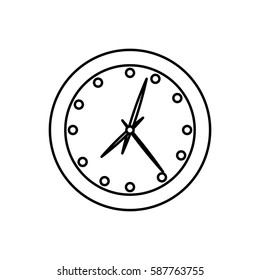 Wall clock isolated icon vector illustration graphic design