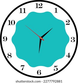 reloj de pared aislado en blanco Vector Time y el icono Clock.Diseño de colección de iconos Clocks. símbolo de icono de reloj analógico .Icono de flecha de círculo.Ilustración vectorial.