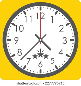 wall clock isolated on white Vector Time and Clock icon.Clocks icon collection design. analog clock icon symbol .Circle arrow icon.Vector illustration.