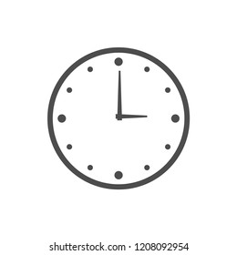 Wall clock logo icon design template vector