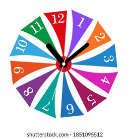 wall clock on white background