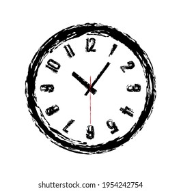 wall clock on white background