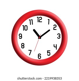 wall clock on white background