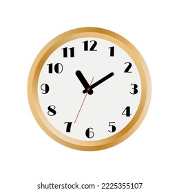 wall clock on white background	