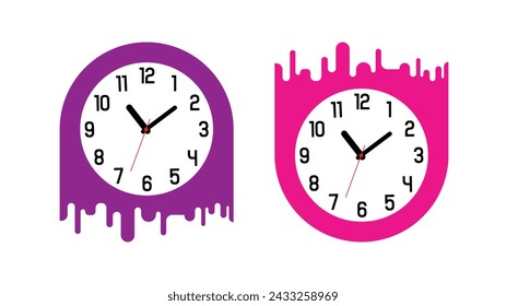 wall clock on white background