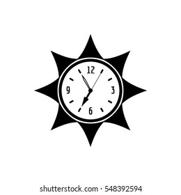 Wall clock. Ornamental frame