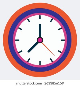 Wanduhr Silhouette Vektorgrafik