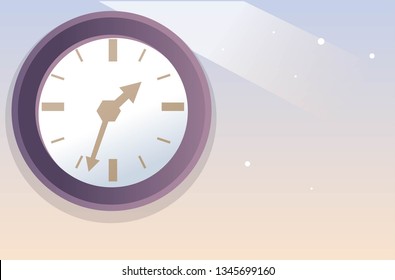 wall clock spring pastel colors